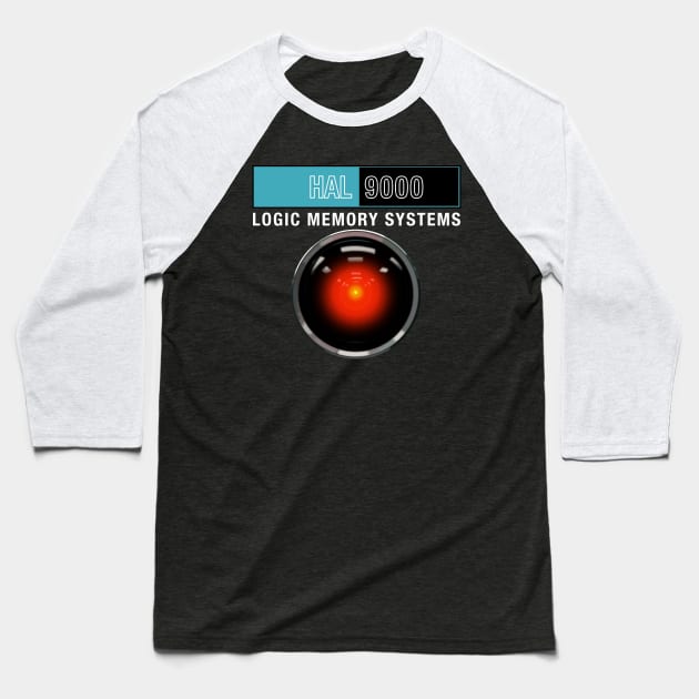 HAL 9000 Baseball T-Shirt by Deadcatdesign